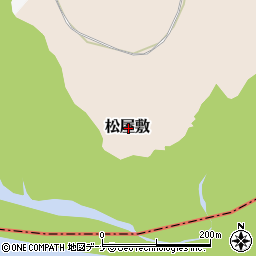 岩手県滝沢市松屋敷周辺の地図