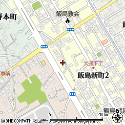 セブンイレブン秋田飯島新町２丁目店周辺の地図