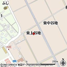 秋田県秋田市飯島東上谷地周辺の地図