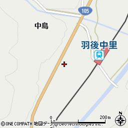 秋田県仙北市西木町桧木内中島周辺の地図