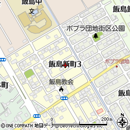 秋田県秋田市飯島新町3丁目周辺の地図