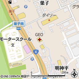 ゲオ滝沢巣子店周辺の地図