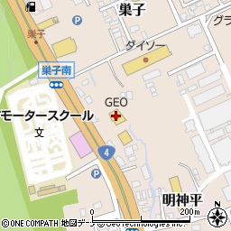 ゲオ滝沢巣子店周辺の地図
