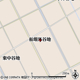秋田県秋田市飯島船堰外谷地周辺の地図