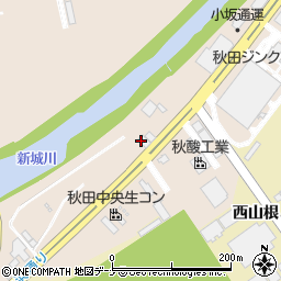 奥羽電気設備株式会社　秋田営業所周辺の地図
