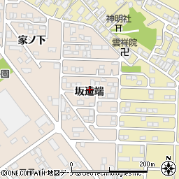 秋田県秋田市飯島坂道端周辺の地図