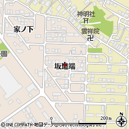秋田県秋田市飯島（坂道端）周辺の地図