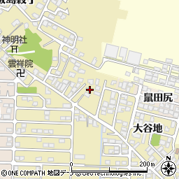 秋田県秋田市土崎港相染町大谷地33-36周辺の地図