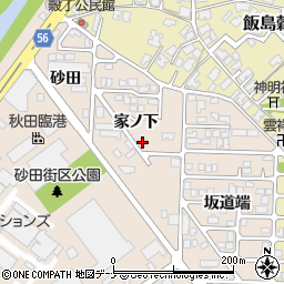 秋田エアーセンター周辺の地図