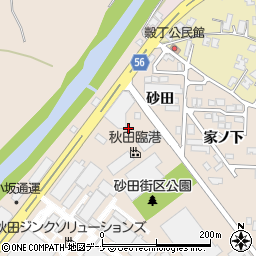 株式会社青南商事　秋田支店・秋田臨港工場周辺の地図