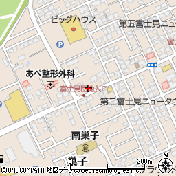 岩手日報　巣子専売所周辺の地図