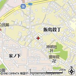 秋田県秋田市飯島穀丁8-4周辺の地図