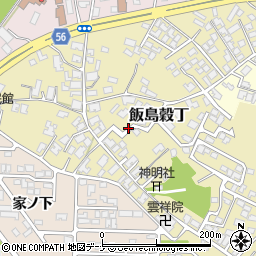 秋田県秋田市飯島穀丁8周辺の地図