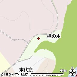 岩手県滝沢市楢の木周辺の地図