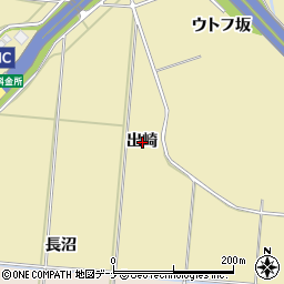 秋田県秋田市上新城道川出崎周辺の地図
