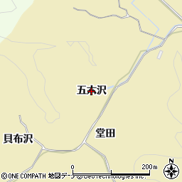秋田県秋田市上新城道川（五六沢）周辺の地図