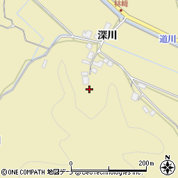 秋田県秋田市上新城道川深川10周辺の地図