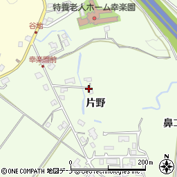 秋田県秋田市上新城中片野周辺の地図