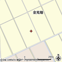 秋田県秋田市下新城岩城金光畑周辺の地図