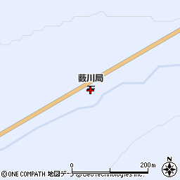 薮川郵便局周辺の地図