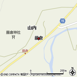 秋田県秋田市山内（藤倉）周辺の地図