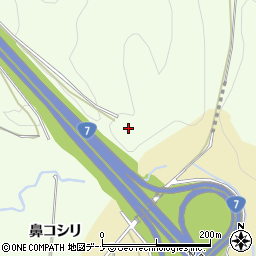 秋田県秋田市上新城中袖ケ沢周辺の地図