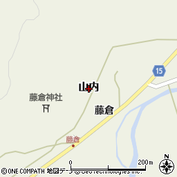 秋田県秋田市山内周辺の地図