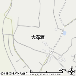岩手県滝沢市大石渡周辺の地図