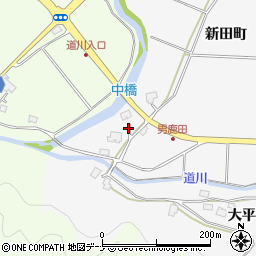 秋田県秋田市上新城五十丁男鹿田周辺の地図