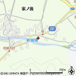 秋田県秋田市上新城中家ノ後189周辺の地図