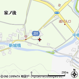 秋田県秋田市上新城中家ノ後177周辺の地図