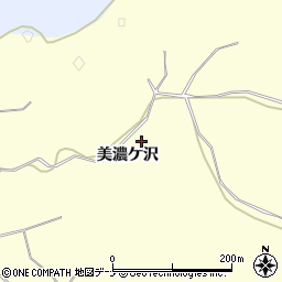 秋田県秋田市下新城岩城（美濃ケ沢）周辺の地図