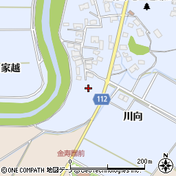 秋田県秋田市下新城笠岡笠岡2-2周辺の地図