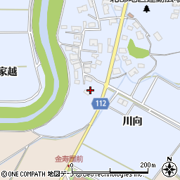 秋田県秋田市下新城笠岡笠岡3周辺の地図