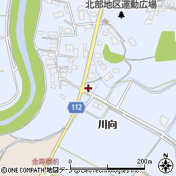 秋田県秋田市下新城笠岡笠岡134-4周辺の地図