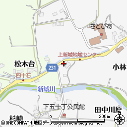 秋田県秋田市上新城五十丁小林210周辺の地図