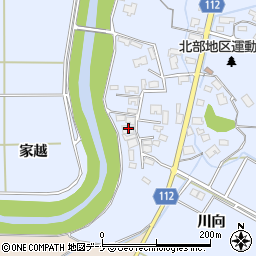 秋田県秋田市下新城笠岡笠岡15周辺の地図