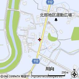 秋田県秋田市下新城笠岡笠岡271-1周辺の地図