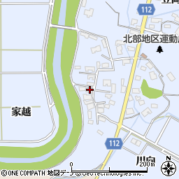 秋田県秋田市下新城笠岡笠岡16周辺の地図