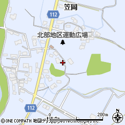秋田県秋田市下新城笠岡笠岡251周辺の地図