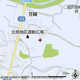 秋田県秋田市下新城笠岡笠岡228-3周辺の地図
