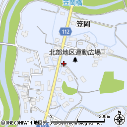 笠岡公民館周辺の地図