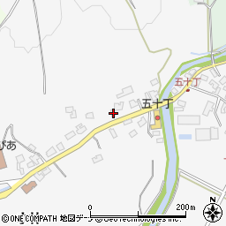 秋田県秋田市上新城五十丁小林128周辺の地図