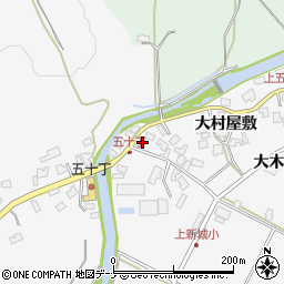 秋田県秋田市上新城五十丁大村屋敷214-3周辺の地図