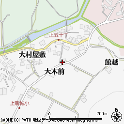 秋田県秋田市上新城五十丁大村屋敷145周辺の地図