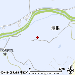 秋田県秋田市下新城笠岡周辺の地図