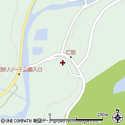 秋田県秋田市仁別周辺の地図