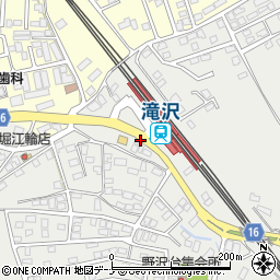 滝沢駅前周辺の地図