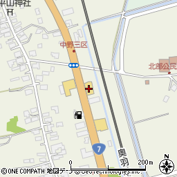 秋田トヨタ自動車追分店周辺の地図