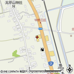 ＨｏｎｄａＣａｒｓ秋田中央中野店周辺の地図
